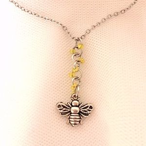 Hand made bee necklace lobster clasp